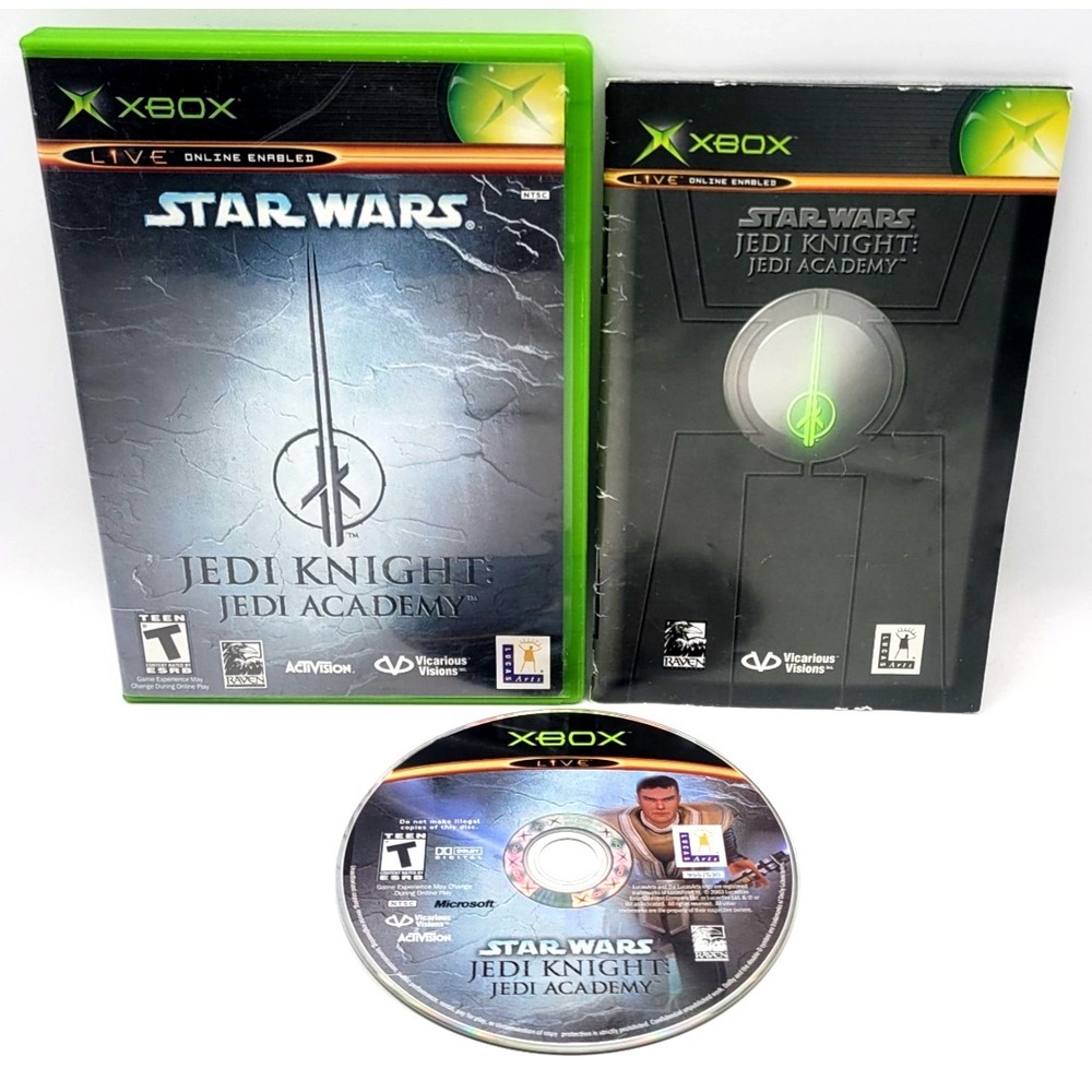 Star Wars Jedi Knight: Jedi Academy -‎ Microsoft Xbox CIB COMPLETE IN BOX